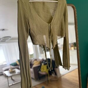 Edikted Olive Green Crop Top